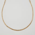 Load image into Gallery viewer, 18K Real Gold Flat Snake Chain
