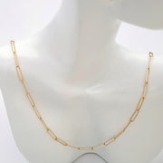 18K Real Gold Linked Chain