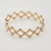 18K Real Gold Infinity Design Adjustable Bangle