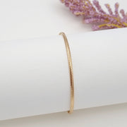 18K Real Gold Elastic Bangle