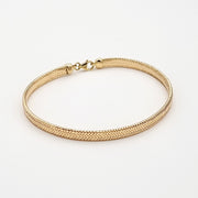 18K Real Gold Elastic Bangle