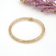 18K Real Gold Elastic Bangle
