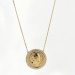 Load image into Gallery viewer, 18K Real Gold Round Elegant Necklace