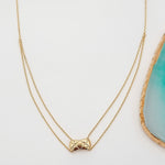 Load image into Gallery viewer, 18K Real Gold 2 Layer Necklace