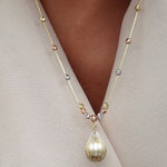 Load image into Gallery viewer, 18K Real Gold Drop Seeds Necklace