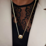 Load image into Gallery viewer, 18K Real Gold Ball Necklace
