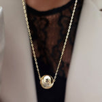 Load image into Gallery viewer, 18K Real Gold Ball Necklace
