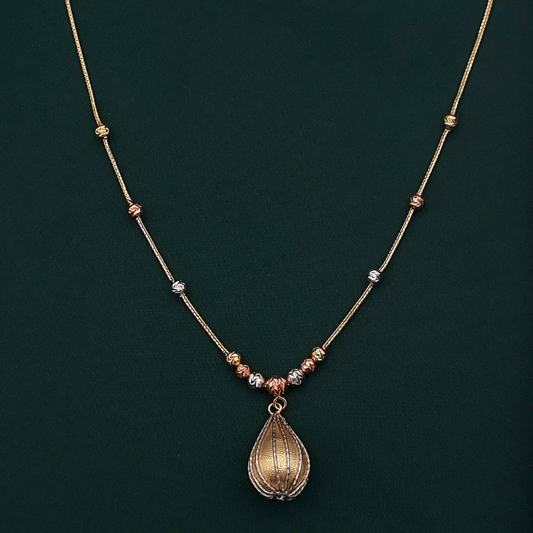 18K Real Gold Drop Seeds Necklace