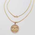 Load image into Gallery viewer, 18K Real Gold C.H Round Necklace
