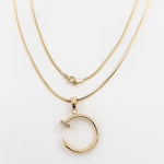 Load image into Gallery viewer, 18K Real Gold Elegant Nail Necklace
