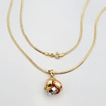 Load image into Gallery viewer, 18K Real Gold 3 Color Knot Necklace