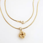 Load image into Gallery viewer, 18K Real Gold Twisted Ball Necklace