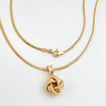 Load image into Gallery viewer, 18K Real Gold Twisted Ball Necklace