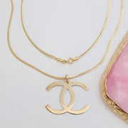 18K Real Gold C.H Necklace
