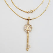 18K Real Gold C.H Key Necklace