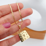 Load image into Gallery viewer, 18K Real Gold L.V Bag Necklace