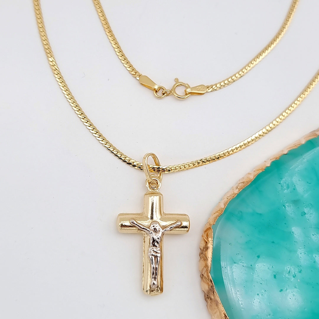 Gold jesus cross necklace Clearance
