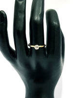 Load image into Gallery viewer, 18K Pure Gold Zircon Stone Engagement Ring
